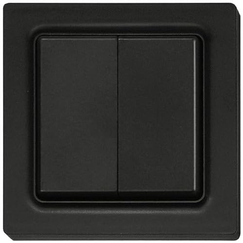 Eltako Funk-4-Kanal-Taster anthrazit matt mit Batterie E-Design55 F4T55EB-am