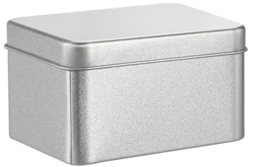 Luxshiny Metal Tinplate Empty Tins Square Small s with Lids Small Metal s with Lids Cookie Rectangular Empty s Candy Party Favors Storage s Candy Box Aluminum