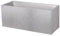 EDA - Fioriera Basalto 98 L - Decorazione in finto calcestruzzo - Doppia parete - Area di ritenzione idrica - 99,5 x 39,5 x 43,5 cm - Grigio cemento