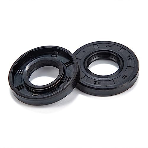Dichtungsscheibe 2 Stück ID 18/19 mm NBR-Nitrilkautschuk-Wellendichtring TC-18/19 * 28/30/32/35/40/42/45/47 * 5/6/7/8 Nitril-Doppellippen-Öldichtring Dichtungslippe (Color : 2pcs, Size : 18x30x7mm)