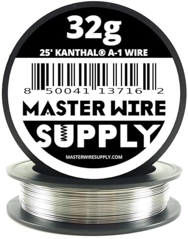 Kanthal A1-25' - 32 Gauge Wire - 25ft - 0.20mm - 0.008in - Master Wire Supply