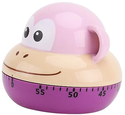 Zerodeko Manueller Timer 1Stk Tier-Timer Eieruhr Countdown Uhr Wecker digital magnetische Dekorationen Koch-Timer Cartoon-Timer Anzahl Manager Geschenk Student Außen Kunststoff Violett