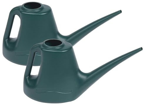 Zopper 2 x Watering Can 1L Indoor & Outdoor Plant Watering Lightweight Pot Small Watering Can Ideal For Garden Plants, Flowers, Hanging Plants - Green