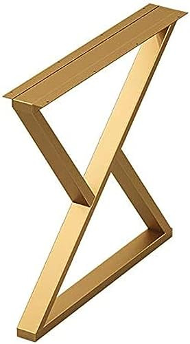 Robuste Tischbeine, Metall-Möbelbeine, X-Rahmen, Esstischbeine, DIY-Couchtischbeine, verstellbare Bankbeine, Ersatzbeine, 1 Stück, 70/100 cm, Gold, 30 cm x 70 cm