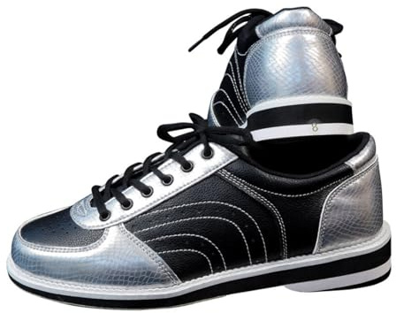 Blissbuilt Scarpe da Bowling Uomo,Scarpe da Bowling Donna,Scarpe da Bowling da Giardino,Atletica in Morbida Pelle Traspirante,Leggero Antiscivolo,Scarpe Sportive Moderne,per Uso Interno ed Esterno