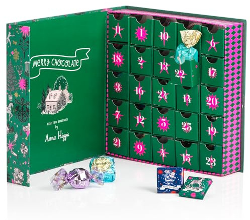 Venchi - Collezione Natale - Calendario Avvento Prestige, 310 g - 31 Cioccolatini - Idea Regalo - Senza Glutine