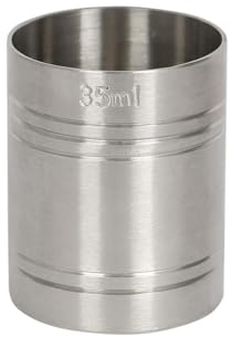 Rink Drink Stainless Steel Thimble Measure - 35ml - 1x Metal Pub Alcohol Shot Cocktail Spirit Wine Gin Whisky Drinks Measure Measuring Cup