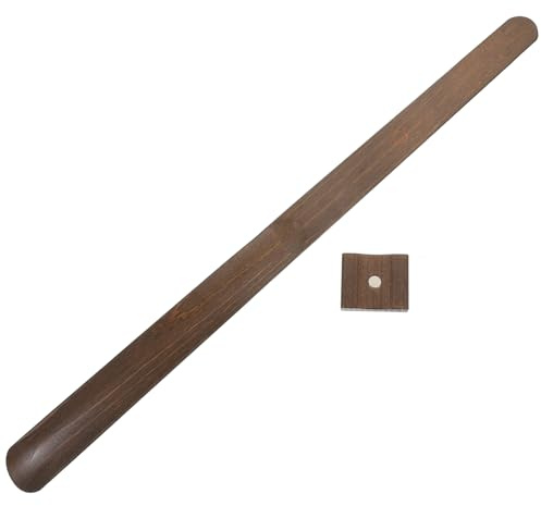 BESTYASH Magnetiskt Skohorn Med Långt Handtag Elegant Skohorn Boken För Bekväm Användning För Gravid Och Äldre Hängande Design Valnötsfärg