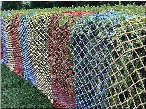 WXF86djl Kletternetz für Kinder Bunte Kletternetze, universelle Kletternetze for Spielplätze im Innen- und Außenbereich(3 * 3m)