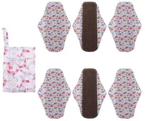 minkissy Waschbares Menstruationskissen-set Aus Bio-baumwolle Wiederverwendbare Servietten-slipeinlage Mit Aufbewahrungstasche