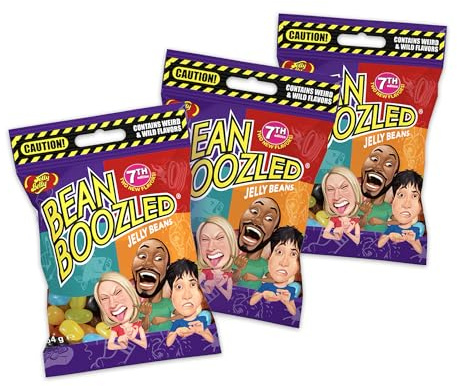 Jelly Belly Bean Boozled Sac de recharge 3er Bundle (162g) – Bonbon americain - Défi goûts bizarres – Jelly Beans Challenge – Jeu Amusant & Extrême – Idéal pour Soirées, EVG/EVJF & Fêtes