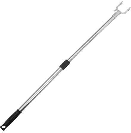 TINEASUR Teleskopischer Kleidergreifer Aus Edelstahl Verstellbar Von 58 Mit Robustem Alloy Kopf Ideal Zum Erreichen Von Kleidung Und Gegenständen Im Schrank