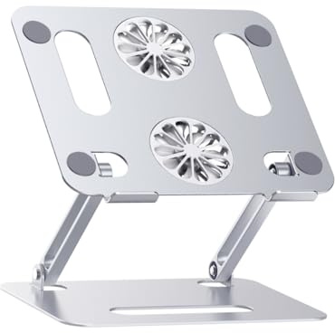 Homoyoyo Base De Enfriamiento Ventilador para Portátil Enfriador Silencioso Soporte Ventilado De Enfriamiento Enfriador De Aire Portátil