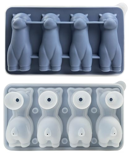 Eiswürfelform Silikon, 1 Stuck Wiederverwendbare 3D-Alpaka Eiswürfelschale, Lustige Alpaka-Form Eiswürfel Silikonform für Whisky, Cocktail, Getränk, Bourbon, Brandy, Gefrierschrank