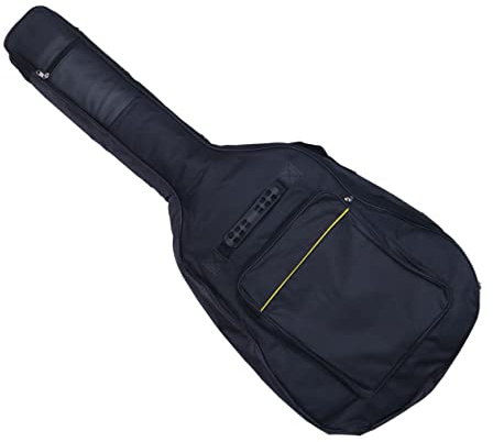 Kisangel Gitarrenkoffer Aus Oxford Doppelgurt Und Wasserdichtigkeit Gitarrentasche Für Folk-akustik Gitarren Bequemer Rucksack Mit Schultergurten Und Kleiner Vordertasche