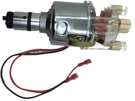 Elektronischer Verteiler 009/094 Zentrifugalverteiler Chrom Kompatibel mit VW 1200-2332cc Motoren weiße saubere Kappe