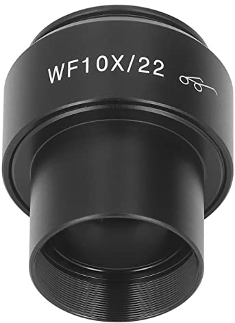 YDuupxe 30mm Wide Angle Eyepiece, High Light Transmittance Microscope Lens, Durable Metal Design, WF10X Magnification for Laboratory Microscopes