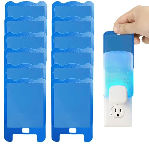 Recharges de Piège à Mouches d’intérieur, Attrape-Mouches des Fruits d’intérieur, Dispositif de Capture de Mouches des Fruits à Brancher (Lot de 12 Recharges)
