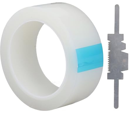 Nastro protettivo adesivo per occhiali, rotolo di pellicola antigraffio trasparente rimovibile, con forte adesione e realizzato in materiale PE resistente alla polvere, ideale per