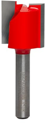 Freud 04–552 20 mm Diamètre par 3/4 double flûte droite Routeur Bit avec tige 1/4 par Freud
