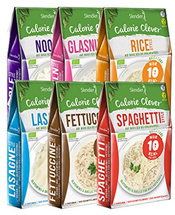 Shirataki Slendier pâtes de konjac biologique - paque d´essai 6 x 400 g