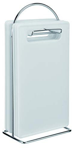 Haushalt International Set de Desayuno de 7 Piezas, 6 Tablas de Cortar con práctico Soporte, Color Blanco