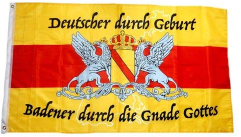 Fahne Flagge Badener durch die Gnade Gottes 90 x 150 cm