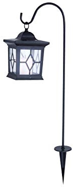 Globo Metall/Kunststoff LED IP44 Solar Laterne für den Außenbereich, Schwarz