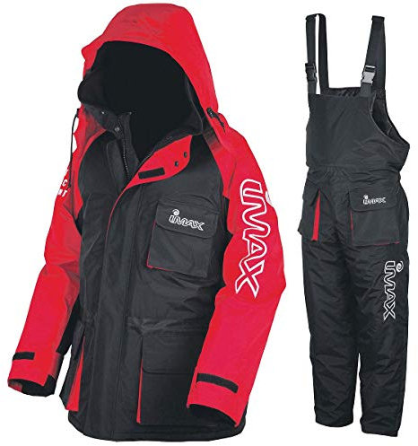 Imax Thermo Anzug Sea Fishing Clothing (2 teilig), Mehrfarbig (schwarz/rot), Gr. S