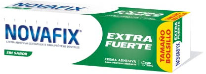 Urgo Novafix - Extrafuerte - Crema adhesiva dentaduras postizas - Sin sabor 20 g