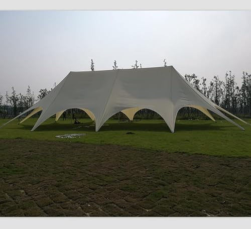 Tente extensible triple étoile pour mariage, remise de diplôme, terrasse, fête, plage, camping (18,3 x 9,1 x 4,9 m)