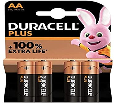 Duracell 4 AA PLUS 100, Le paquet de 4