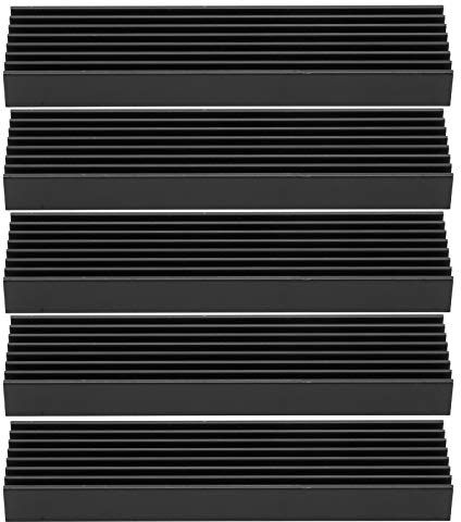 Disipador de calor para CPU, disipador de calor de aluminio antioxidante 5 piezas práctico para enrutadores para pcbs