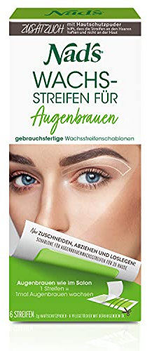 Nad’s Kaltwachsstreifen Augenbrauen Frauen - Haarentfernung für das Gesicht, alle Hauttypen