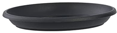 botle Soucoupe ronde - Dimensions : 46 cm x 6 cm - Couleur : anthracite - Plastique - 8 grands traditionnels