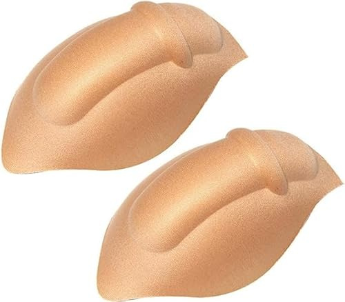 HEARTTOUCH 2Pcs Männer Penis Vergrößern Tasse Bulge Pouch Beutel Schwamm Einlage Schutz gegen Stoßen Abnehmbare Unterhose Schwammkissen