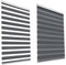 HSYLYM Blackout 100 Polyester Zebra Shades Day and Night Zebra Roller Blinds for Kitchen Bedroom Bathroom (Width 55cm x Length 150cm,Grey)