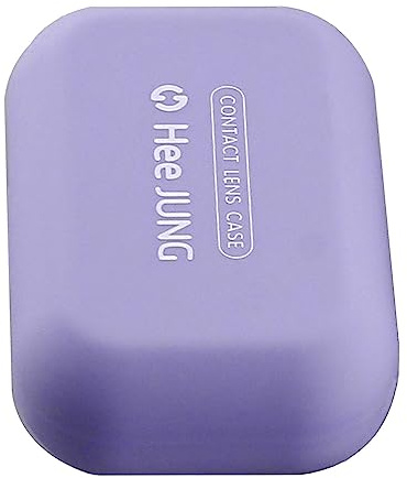 Mini Custodie per lenti a contatto portatili con specchio Scatola per lenti a contatto Kit Lenti a contatto da viaggio Accessori per occhiali, Viola