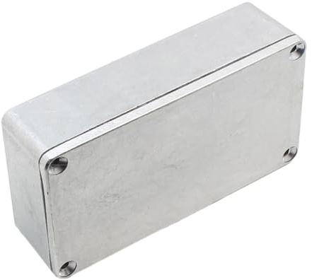 Aluminium-Gehäuse für Gitarren-Effekt, Ersatz-Gitarren-Effekt-Pedalkoffer, Gitarrenpedal-Aufbewahrung, Stomps-Box, Organizer, Box, Effektpedal, Aluminium-Stomps-Box