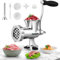 Huanyu Meat Grinder Manual Stainless Steel Hand Meat Grinder and Sausage Maker Manual Meat Mincer and Vegetable Cutter Dishwasher-Safe Meat Mincer Grinder M8
