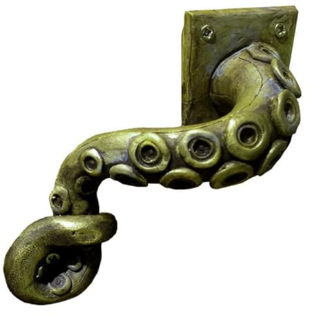 VENCENTE Octopus Door Handles, Punk Retro Octopus Tentacle Door Handle, Decorative Resin Door Knocker Figurine, Home Decor Pull Lever