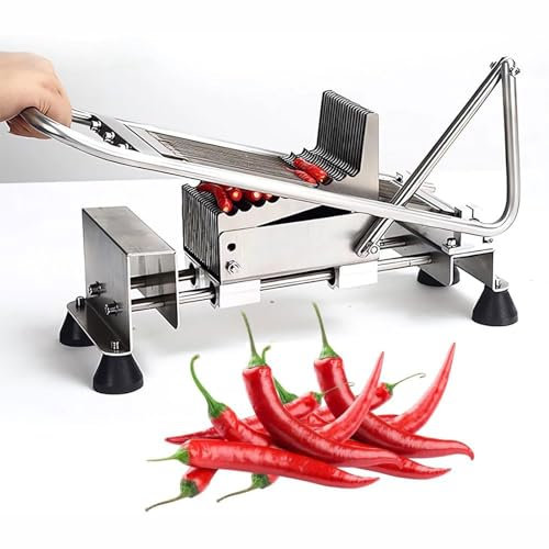 Hachoir à légumes manuel,coupe-oignons verts, machine à hacher les légumes en acier inoxydable avec lame de 240mm de longueur,outil coupe cuisine professionnel for la maison,la cuisine en plein air