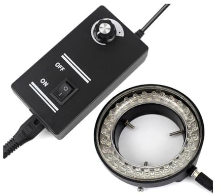 Microscope Microscope 56 LED, éclairage annulaire, lampe réglable 0-100%, lumière circulaire for Microscope trinoculaire à Zoom stéréo