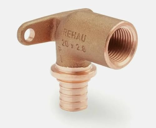 Rehau Rautitan Fittings - Wandscheibe lang IG, 16 x 1/2 | Fittings Rohr Wandscheibe Übergang Winkel T-Stück Hülse