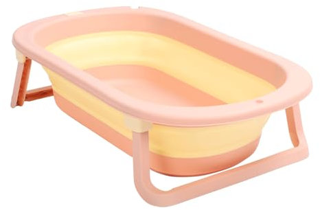 Cachorro de bebé Plegable, Ahorro de Brecha Segura Orificio Drenaje Anti -estuptura (PINK)