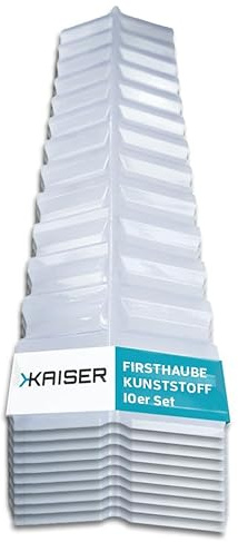 KAISER plastic® Firsthaube Klar | Wellplatten Dach Abdeckung, Welldach Kunststoff | Dachplatten wetterfest | Überdachung | Trapez 76/18 – 30 x 98,5 cm | 10 Stk.