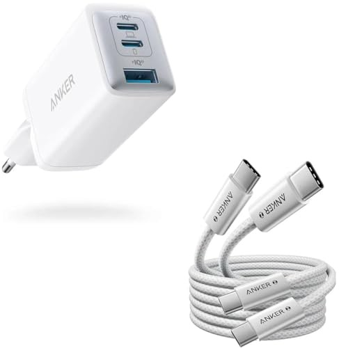 Anker Ladegerät (3-Port, 65W) & Anker Kabel (USB-C, 240W)