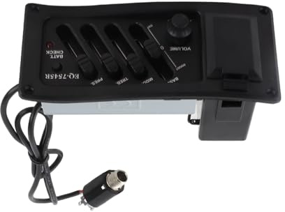 Chiyyak Akustisk Gitarr EQ Pickup Plus Balanseringsfunktion för Klassisk Folkmusikerfodral