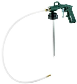 metabo Druckluft-Sprühpistole UBS 1000-6 bar Arbeitsdruck, 180 l/min Luftbedarf - Ideal für Hohlraumversiegelung & Unterbodenschutz, kompatibel mit 1l Schraubpatronen - Inkl. Zubehör
