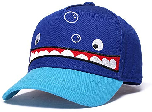 Barn basebollkeps barn sommar solhatt pojkar flickor djurdesign keps, Mörkblått, 53 cm/4-6 År